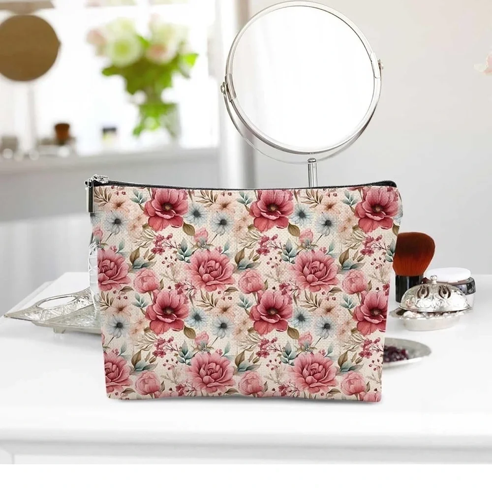 Brand new Floral Print Cosmetic Bag